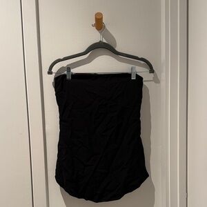 THEORY Black Strapless Top